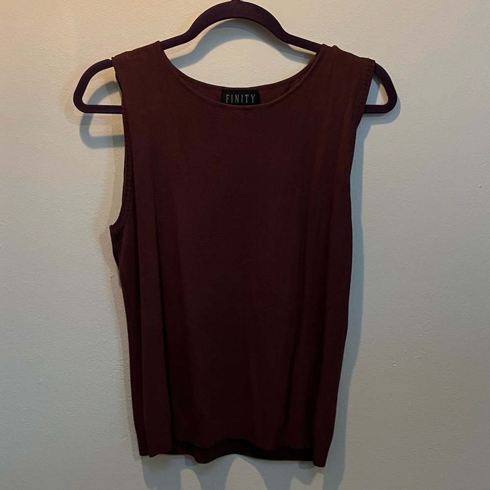 Finity Brown Sweater Vest